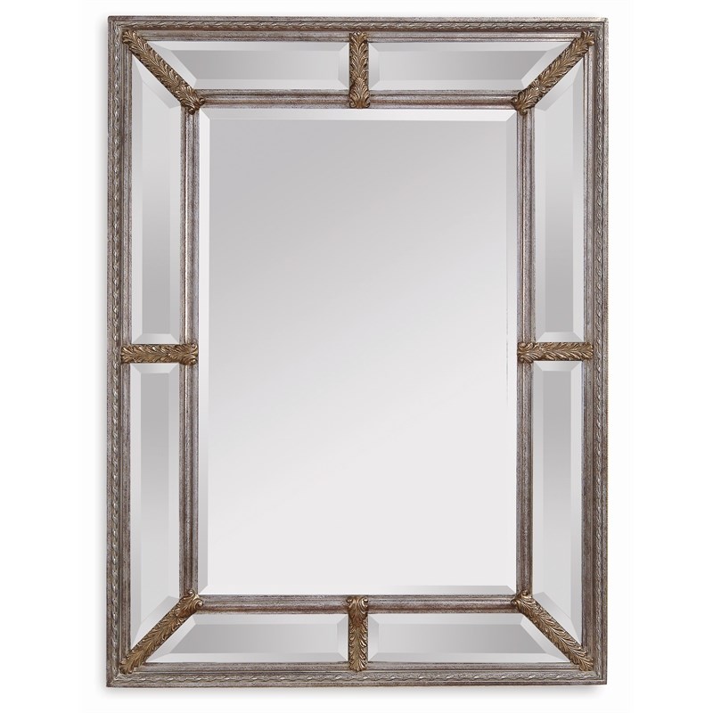Roma Wall Mirror in Antique Silver Leaf Mirror Glass