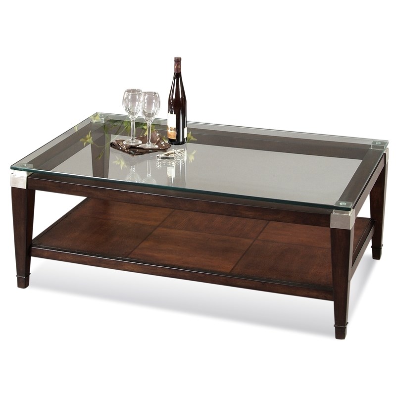 Dunhill Wood Rectangle Cocktail Table in Walnut