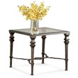 Lido Square Metal End Table in Burnished Bronze