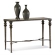 Lido Metal Console Table in Burnished Bronze