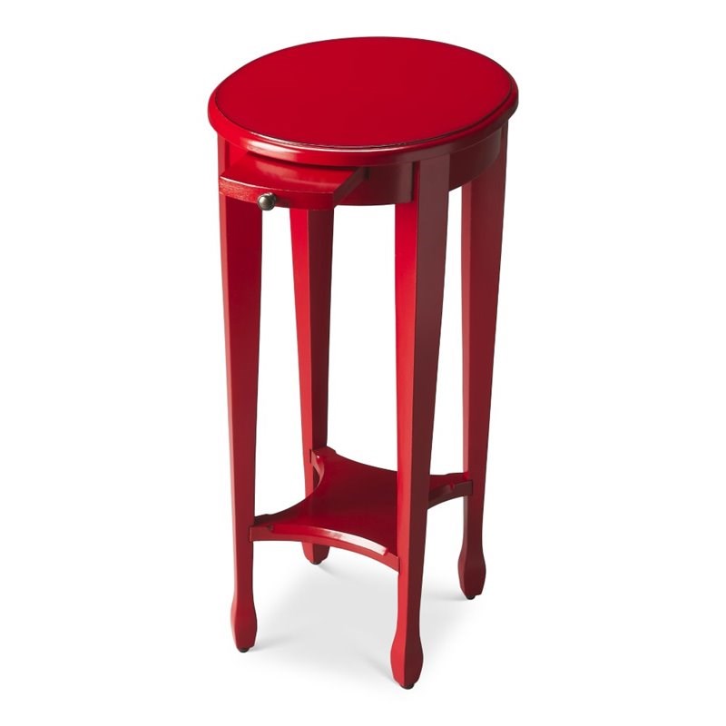 Butler Specialty Loft Arielle Round End Table in Red