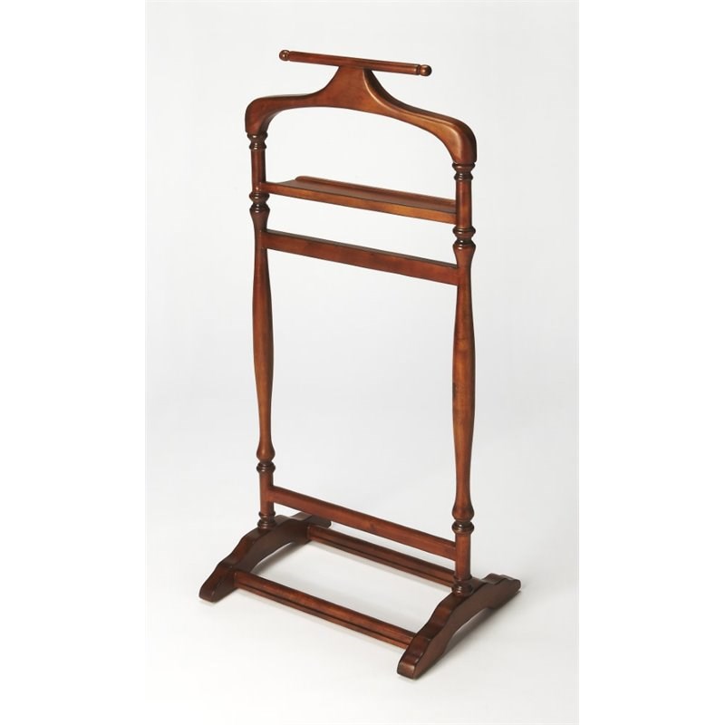 Butler Specialty Masterpiece Judson Valet Stand in Olive Ash Burl