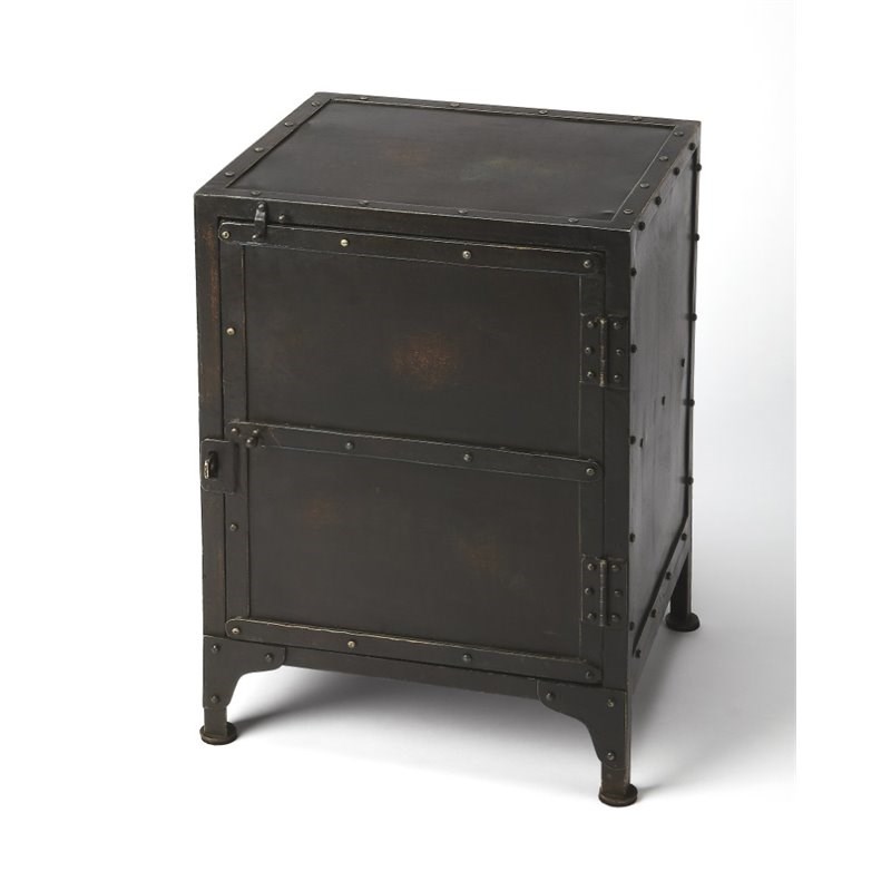 Butler Specialty Industrial Chic Owen Side Chest in Industrial