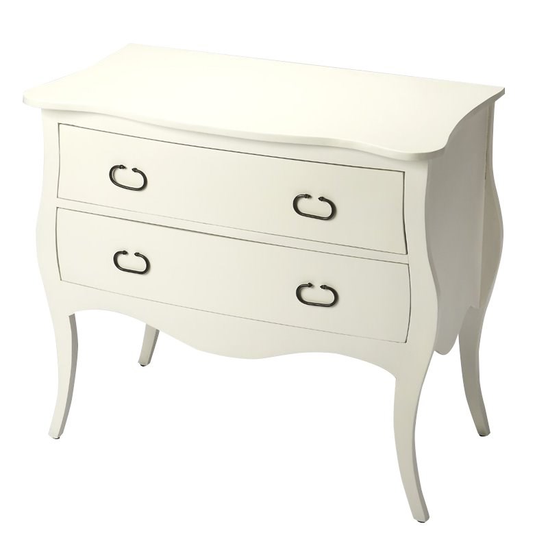 Butler Specialty Masterpiece 2 Drawer Rochelle Chest in Off White