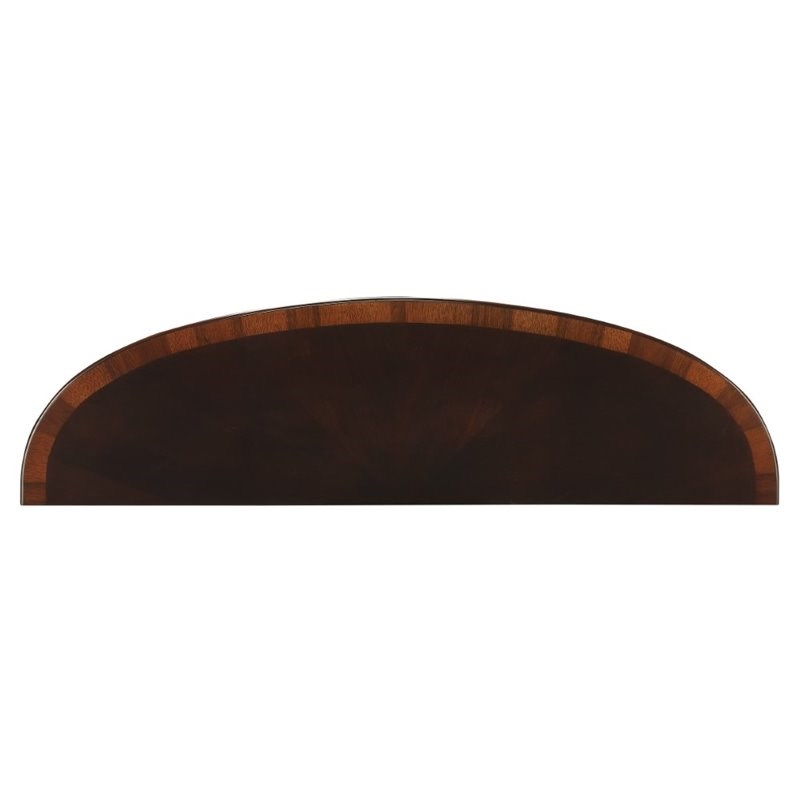 Butler Specialty Masterpiece Demilune Console Table in Dark Brown
