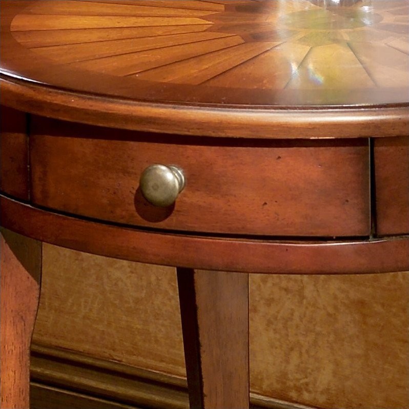 Butler Specialty Round End Table in Plantation Cherry