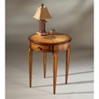 Butler Specialty Round Wood End Table in Olive Ash Burl
