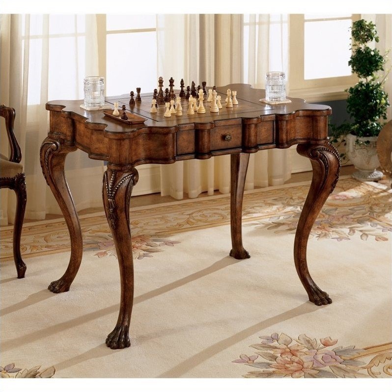 Butler Specialty Heritage Wood Game Table in Burnt Wine Finish