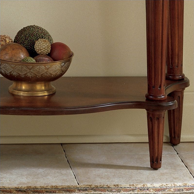 Butler Specialty Demilune Console Table in Plantation Cherry