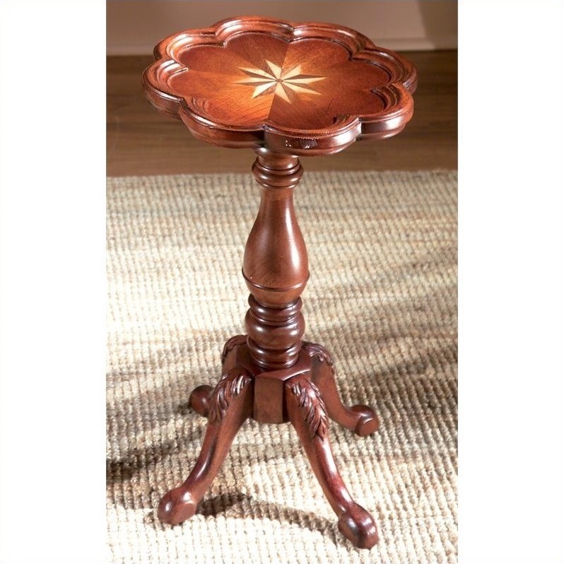 Butler Specialty Round Accent Scatter Table in Plantation Cherry