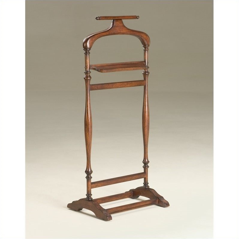 Butler Specialty Valet Stand in Plantation Cherry Finish
