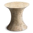 Butler Specialty Company Jaxon Oval Fossil Stone Side Table in Heritage Finish