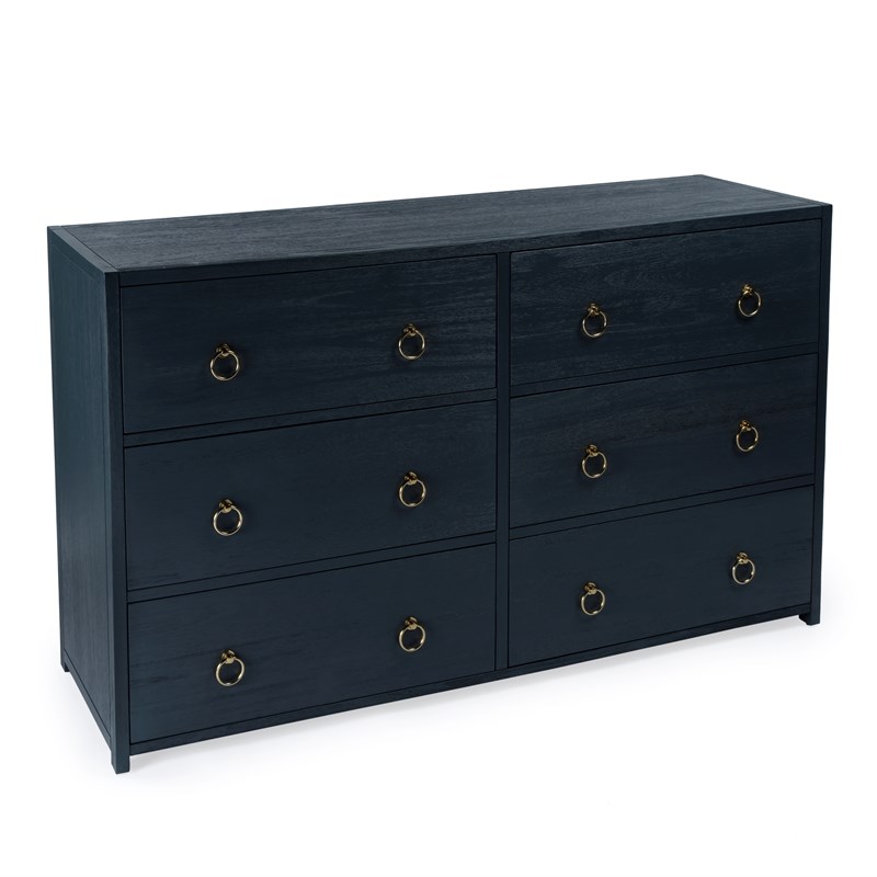 butler lark navy 6 drawer chest - 5525291