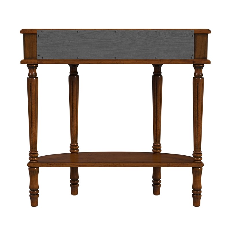 Butler Specialty Company Mozart Wood Antique Cherry Demilune Console Table