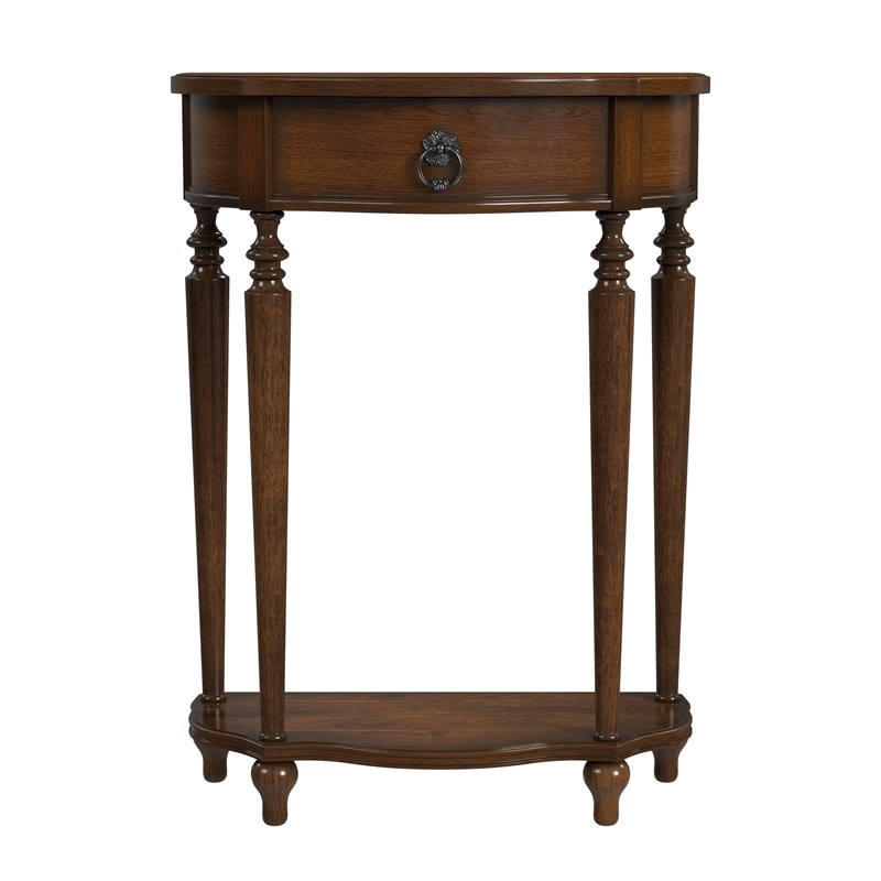 Butler Specialty  Ashby Demilune Antique Cherry Console Table with Storage
