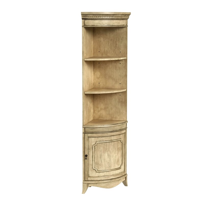 Butler Dowling 1 Door Corner Cabinet - Antique Beige