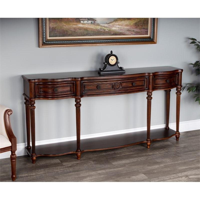 Butler Specialty Company Peyton Wood Console Table - Cherry Brown