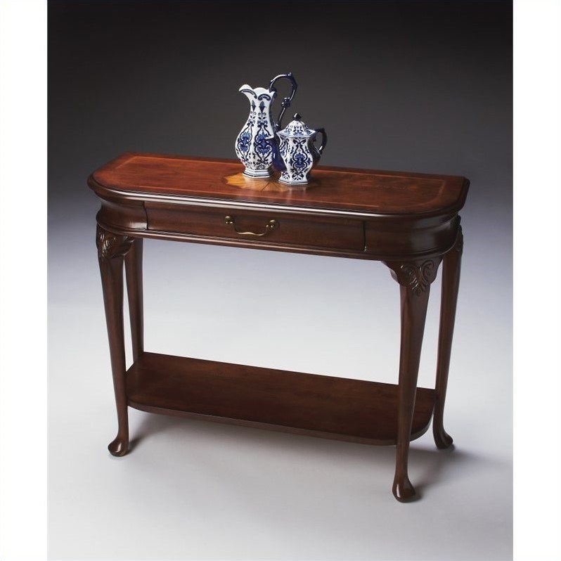 Butler Specialty Traditional Console Table in Plantation Cherry