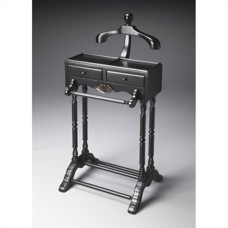 Butler Specialty Masterpiece Traditional Valet in Black Licorice
