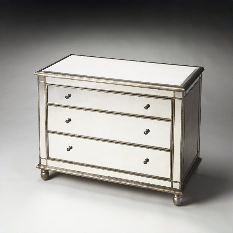 Butler Specialty Masterpiece Laflin 3 Drawer Mirrored Accent Chest