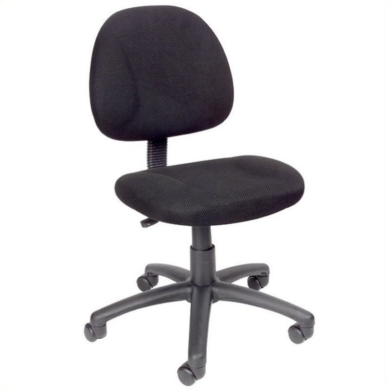 Boss Office Products Adjustable DX Fabric Posture Office Chair in Black