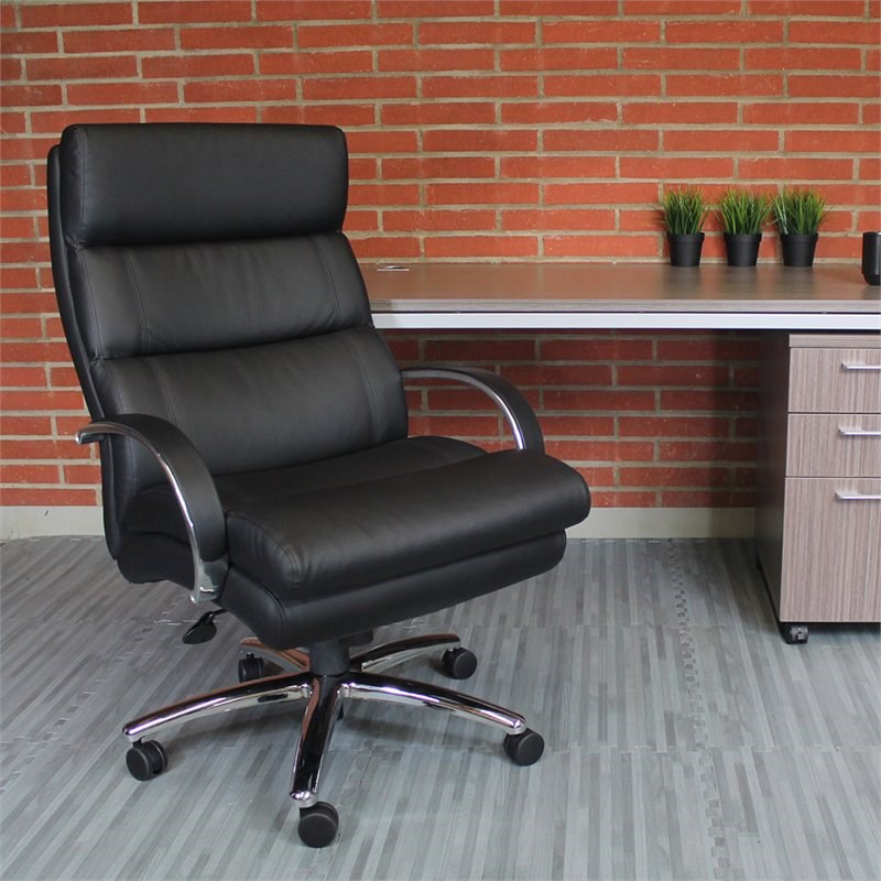 Boss Office Big and Tall Leather Swivel Executive Office Chair | Homesquare