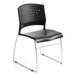 Boss Office Black Stacking Guest Stacking Chair