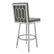 Grey Faux Leather Bar Stool, Rochester Bar Stools
