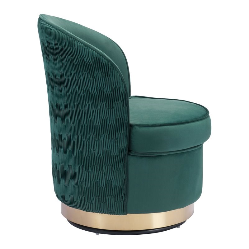 ZUO Zelda Modern Accent Chair in Green