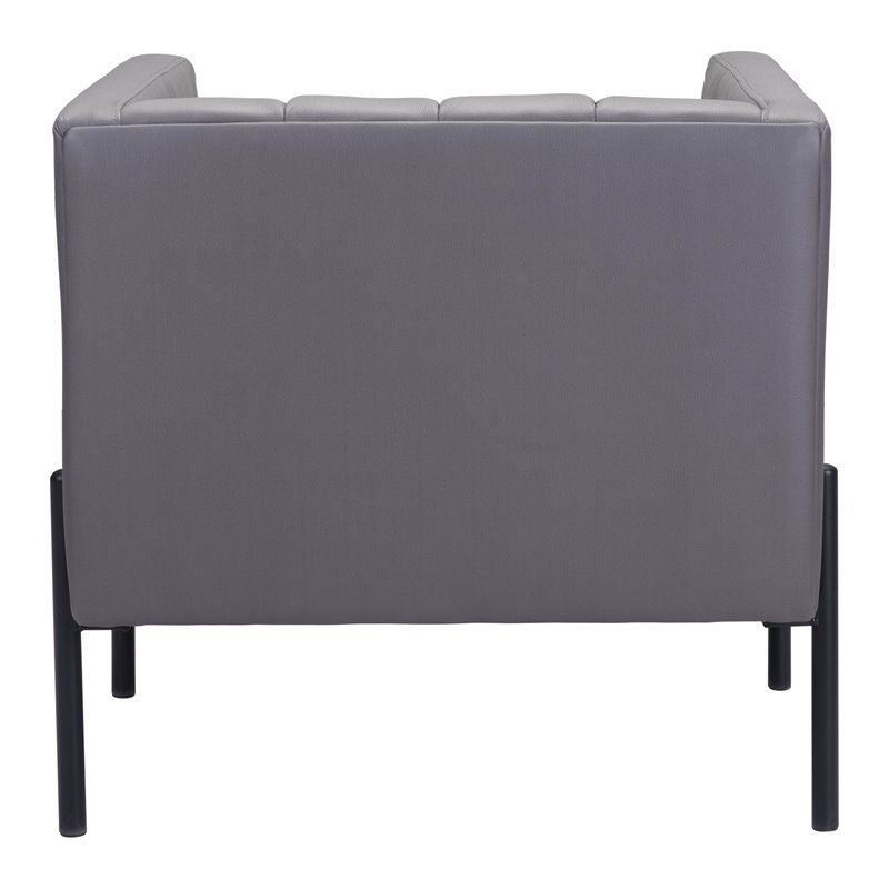 ZUO Jess Modern Accent Chair in Gray