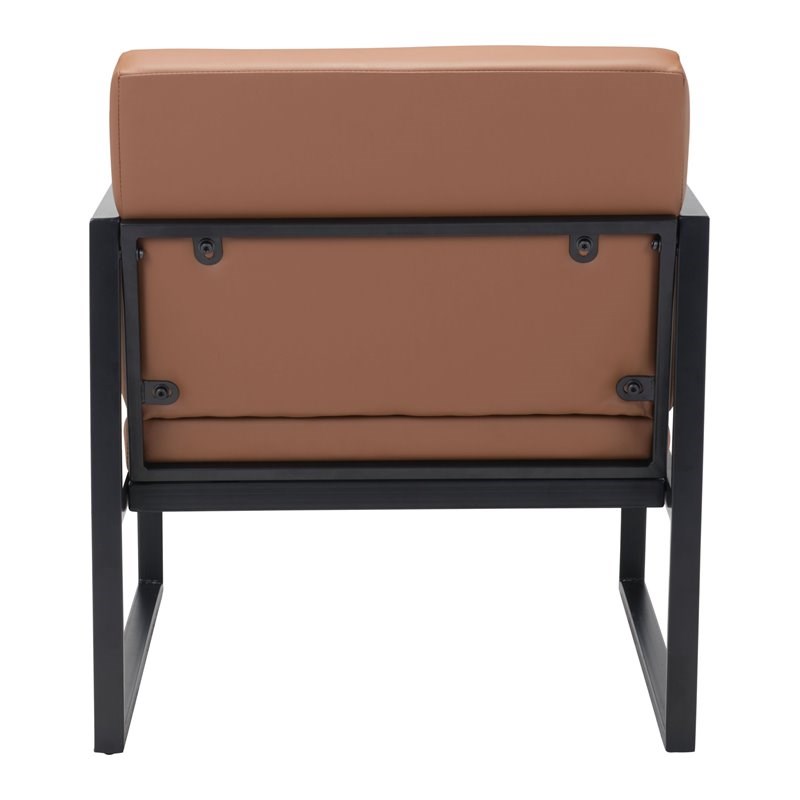 ZUO Claremont Modern Arm Chair in Brown