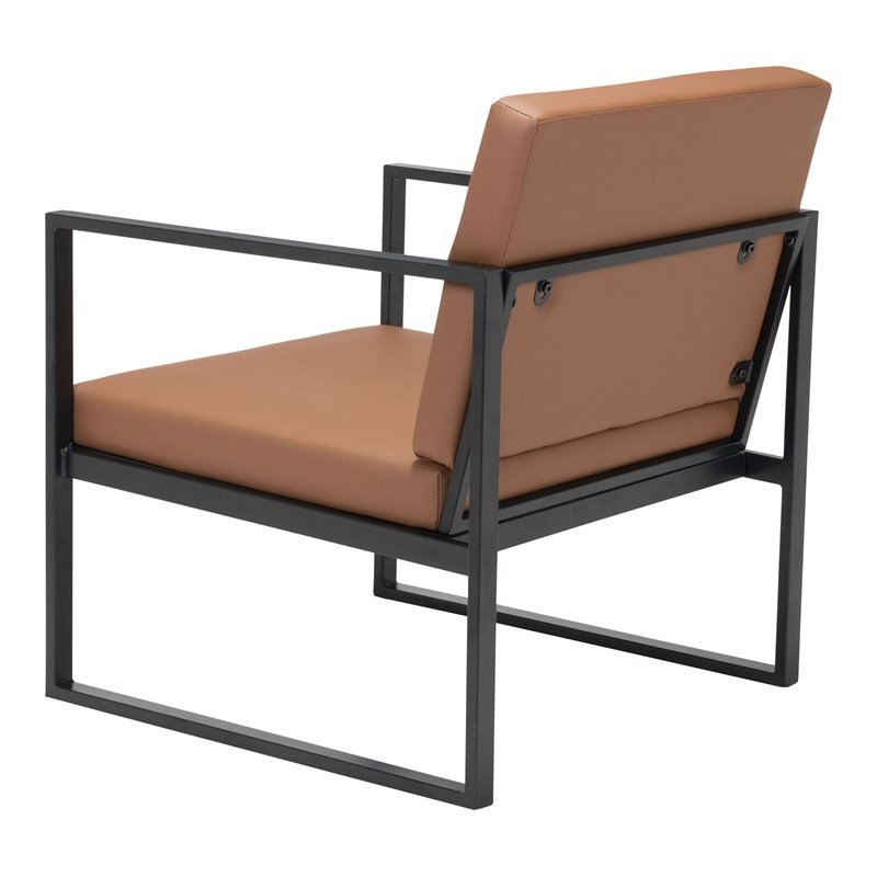 ZUO Claremont Modern Arm Chair in Brown
