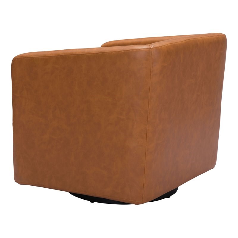 ZUO Brooks Modern Accent Chair in Brown