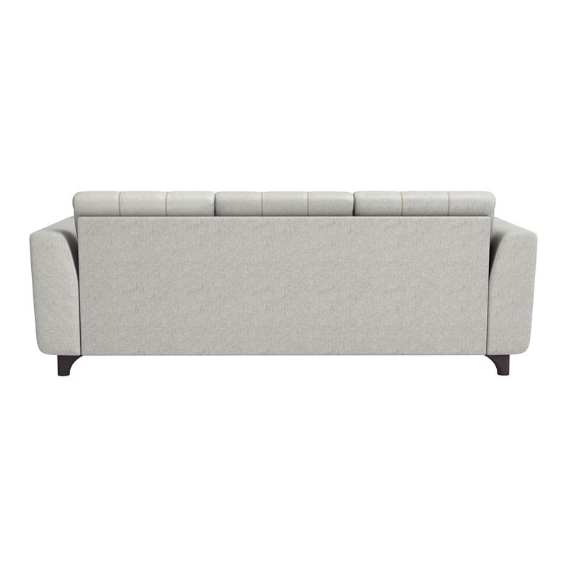 ZUO Kendall Modern Pine Wood Polyurethane and Polyester Sofa in Gray