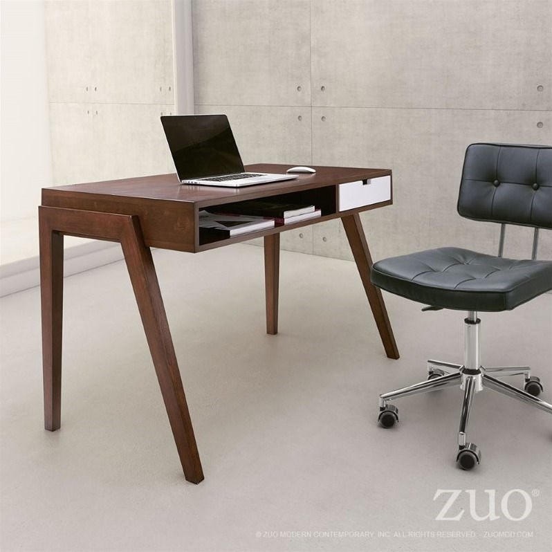 Zuo Linea Desk in Walnut