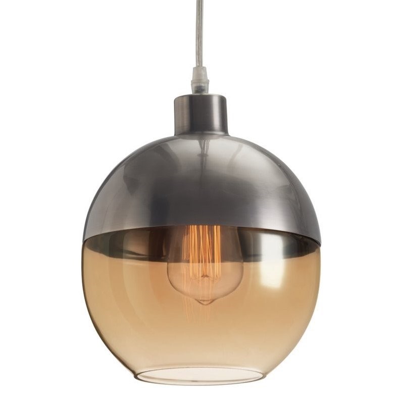 Zuo Trente Glass Ceiling Lamp in Amber
