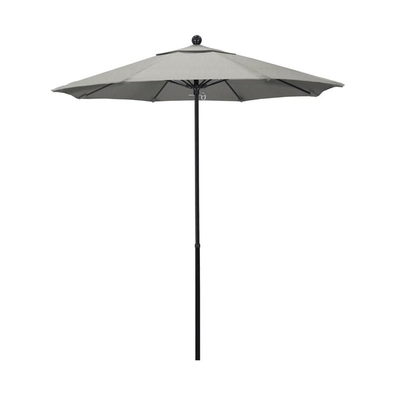 California Umbrella Oceanside 7.5' Black Market Umbrella in Granite