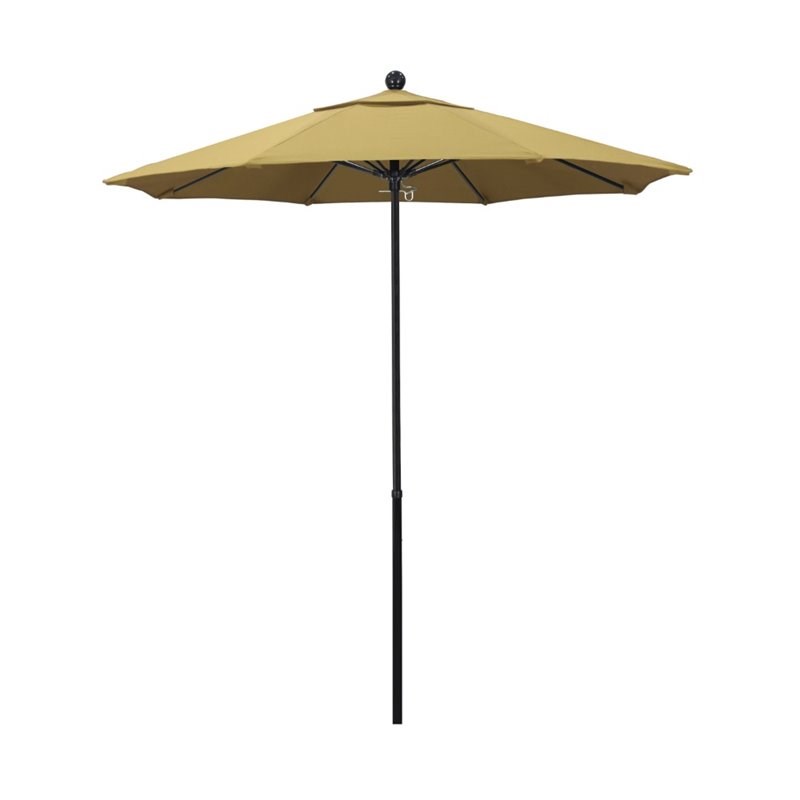 California Umbrella Oceanside 7.5' Black Market Umbrella in Wheat