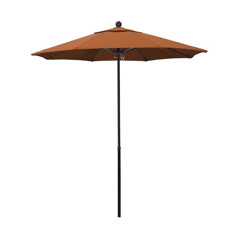 California Umbrella Oceanside 7.5' Black Market Umbrella in Tuscan