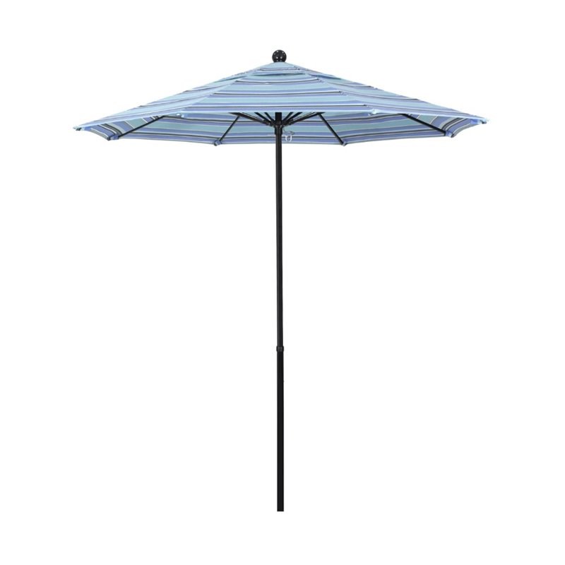 California Umbrella Oceanside 7.5' Black Market Umbrella in Oasis