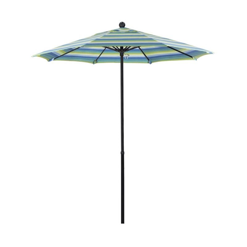California Umbrella Oceanside 7.5' Black Market Umbrella in Seaside