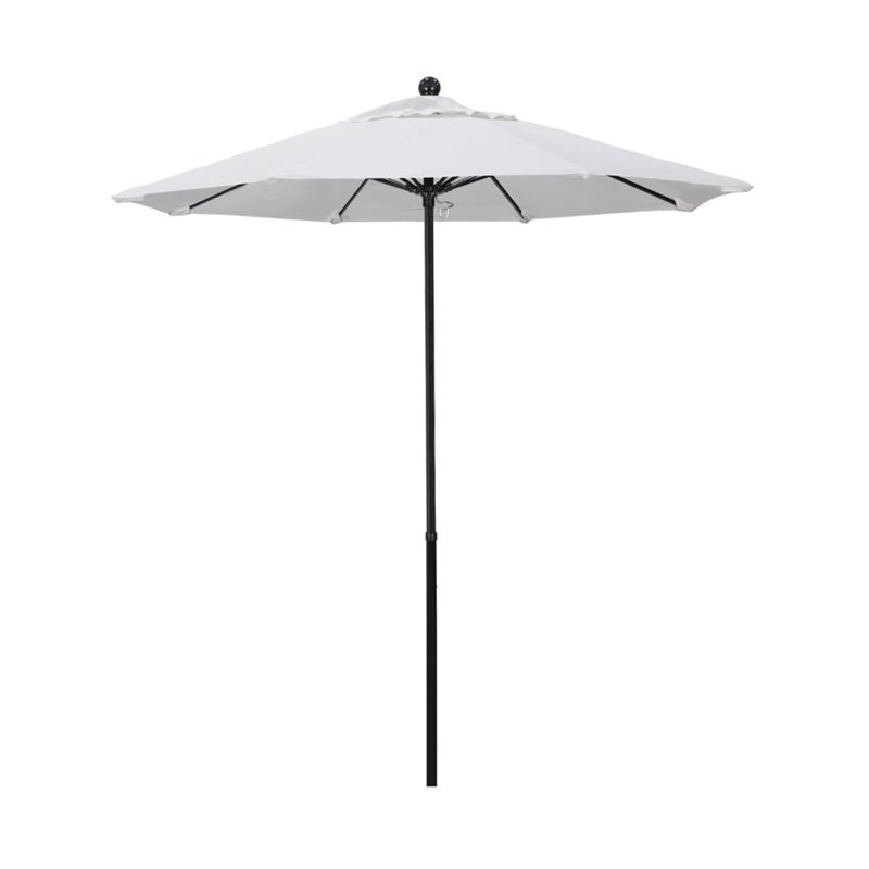 California Umbrella Oceanside 7.5' Black Market Umbrella in White