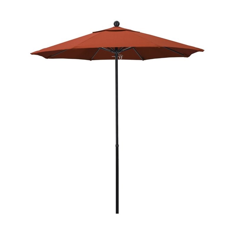 California Umbrella Oceanside 7.5' Black Market Umbrella in Sunset