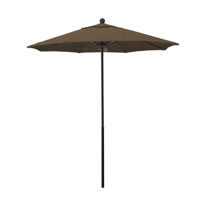 California Umbrella Oceanside 7.5' Black Market Umbrella in Sesame
