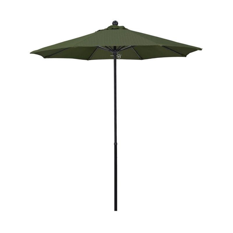 California Umbrella Oceanside 7.5' Black Market Umbrella in Fern