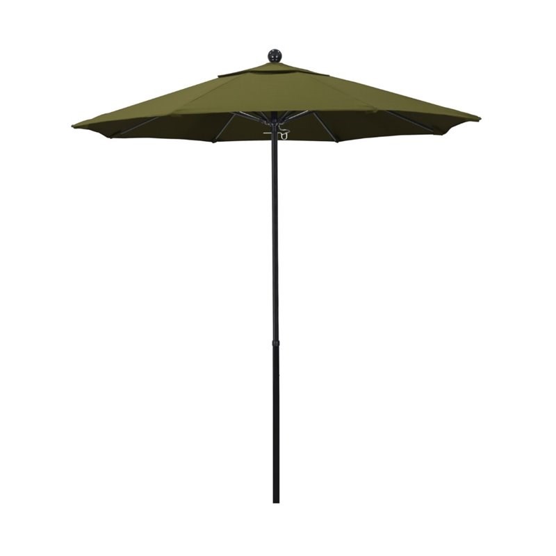 California Umbrella Oceanside 7.5' Black Market Umbrella in Palm
