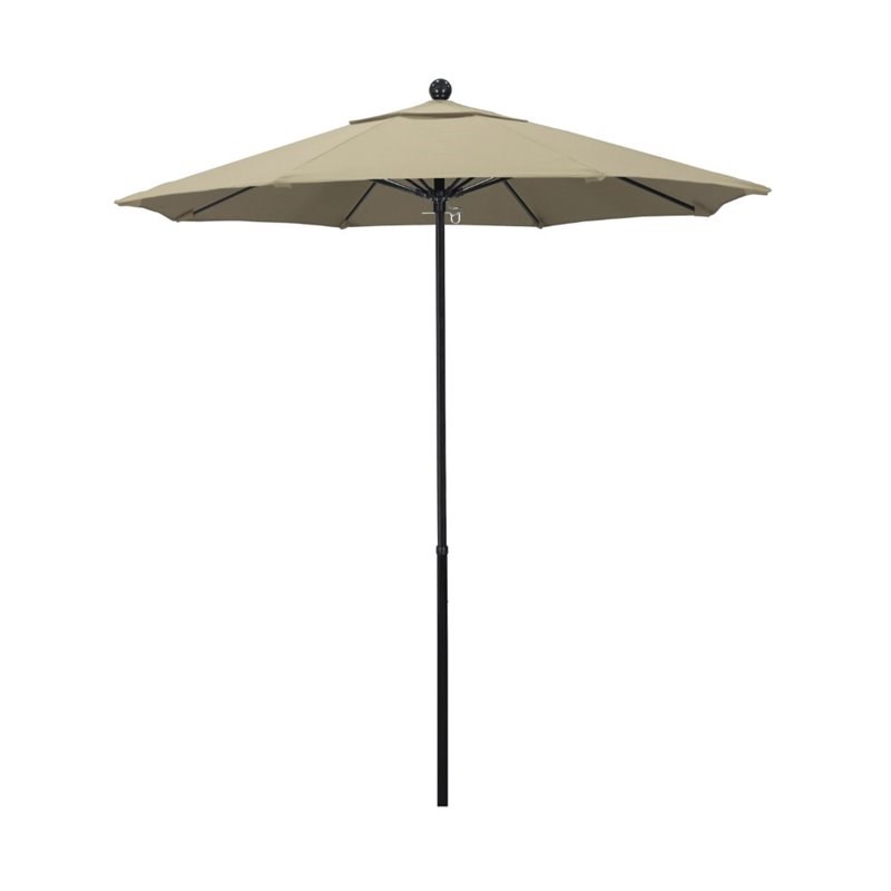 California Umbrella Oceanside 7.5' Black Market Umbrella in Beige