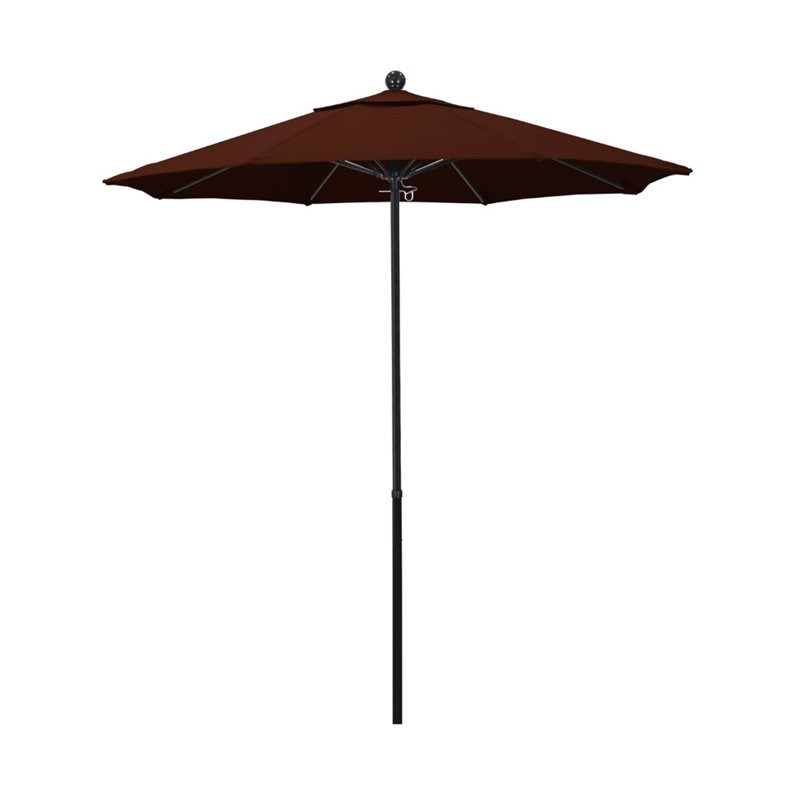 California Umbrella Oceanside 7.5' Black Market Umbrella in Brick