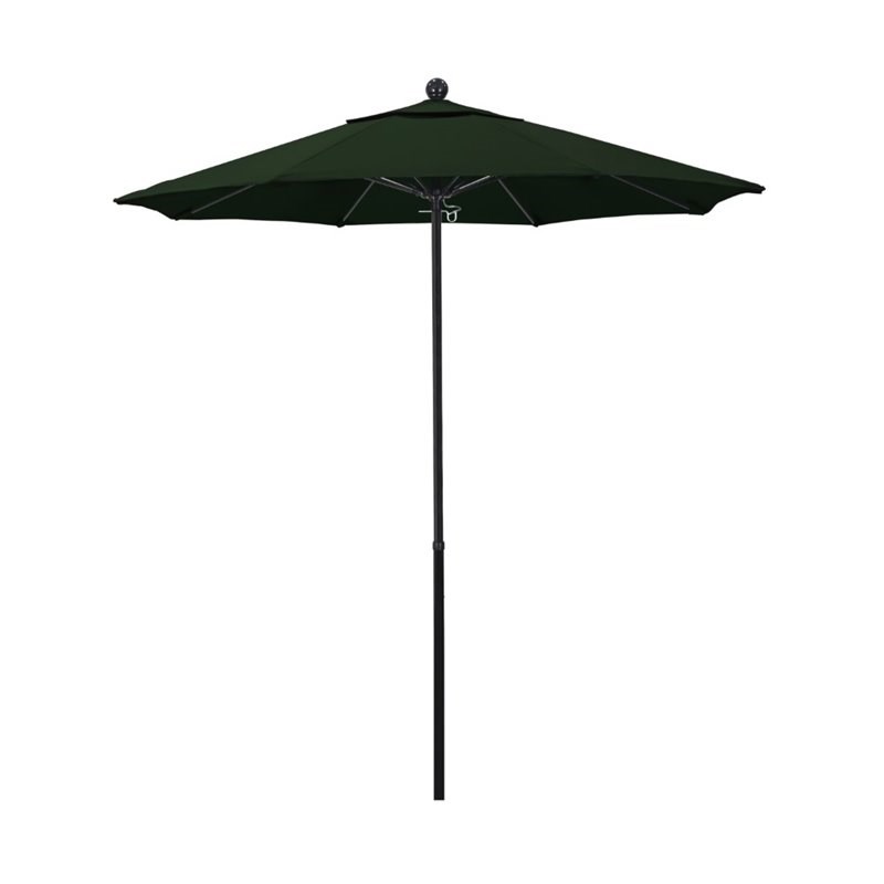 California Umbrella Oceanside 7.5' Black Market Umbrella in Green