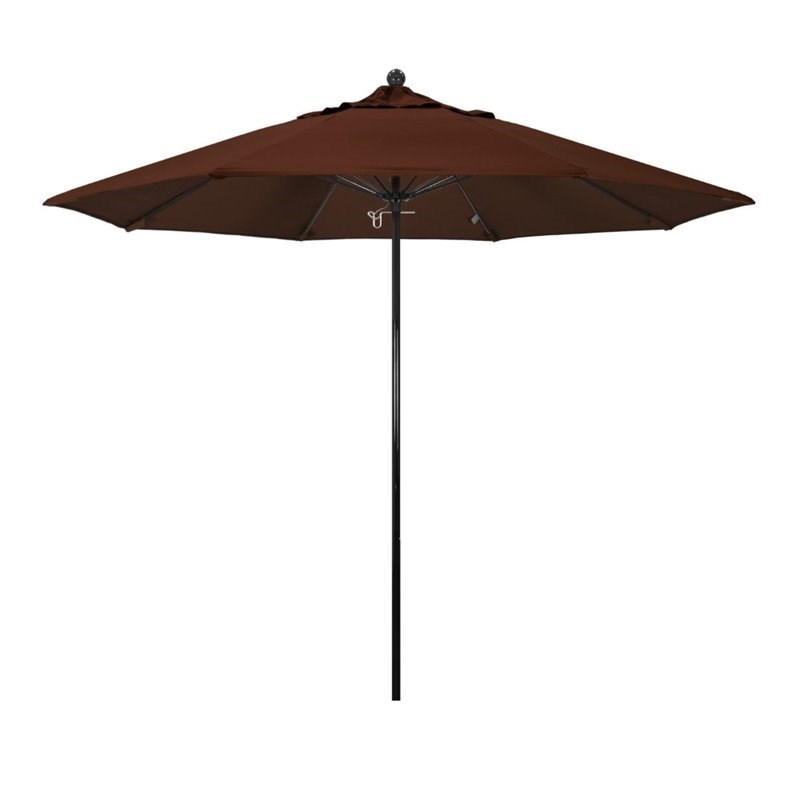 California Umbrella Oceanside 9' Black Market Umbrella in Bay Brown